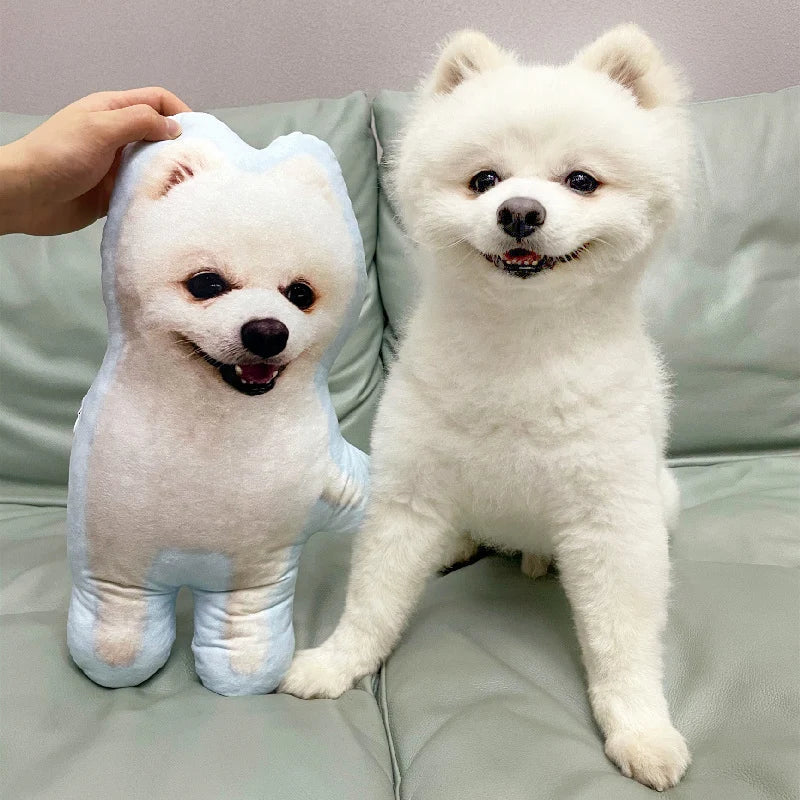 Coussin en peluche personnalisé en forme d'animal