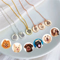 Personalized Gifts for Mom Dog Mom Custom Dog Portrait Necklace Personalized Pet Portrait Necklace Memorial Gift Dog Custom Gift