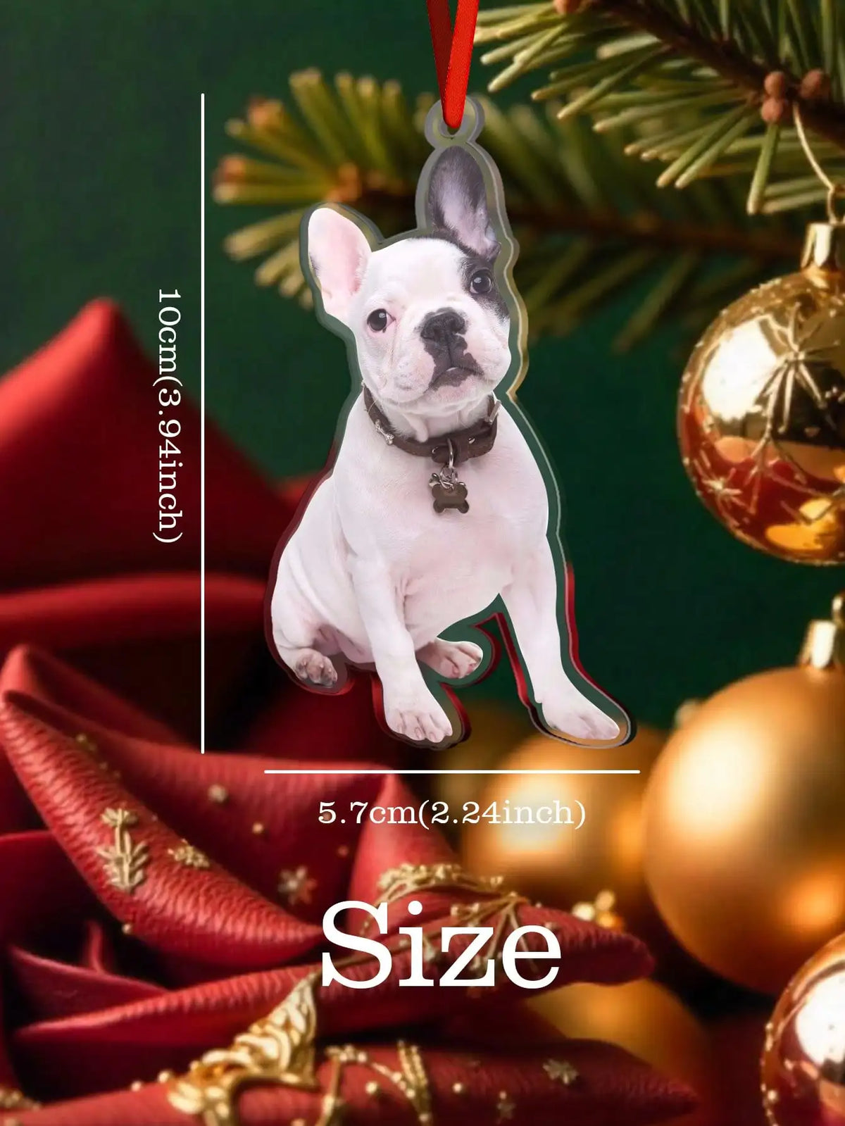 Custom Pet Photo Ornament Personalized Memorial Hanging Decor Acrylic Pet Keepsake Christmas Gift for Pet Lover In Loving Memory