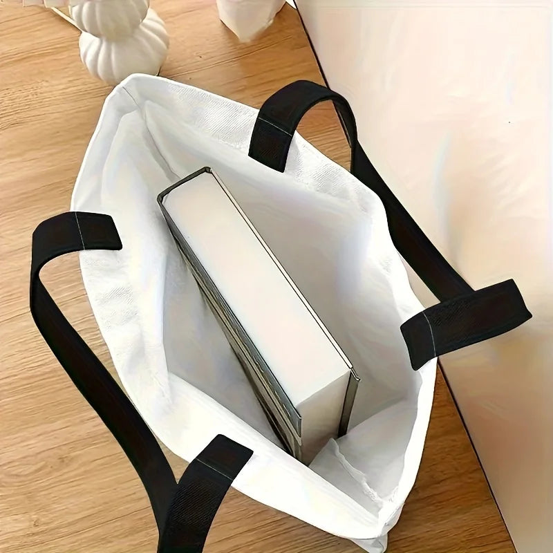 Custom Photo Tote Bag Personalized Reusable Grocery Shopping Shoulder Bag with Foldable Design Polyester Storage Pouch