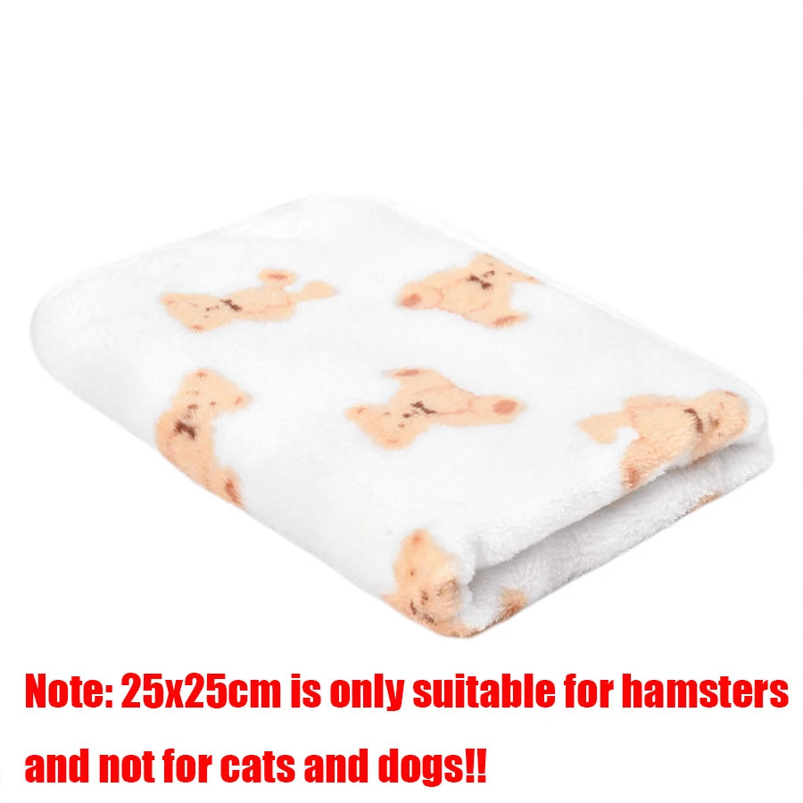 Couverture Douce en Flanelle pour Chien - Motif Pattes, Chaude et Confortable