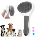 Brosse de toilettage auto-nettoyante pour chien et chat