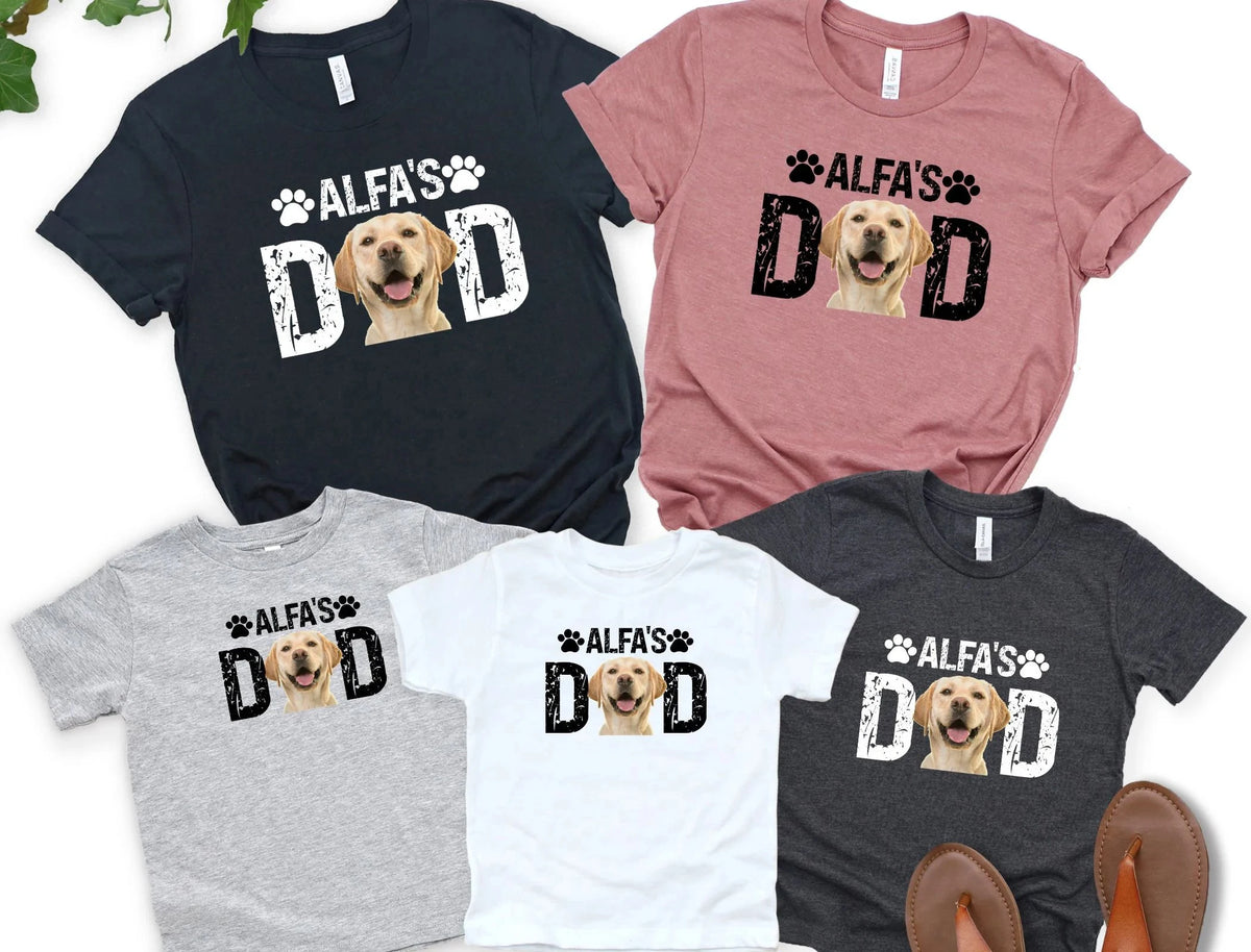 Dad Shirt, Custom Pet Shirt, Gift, Custom Dog Mom Dad Shirt With Pet Names, Dog Owner Tee, Dog cat lover