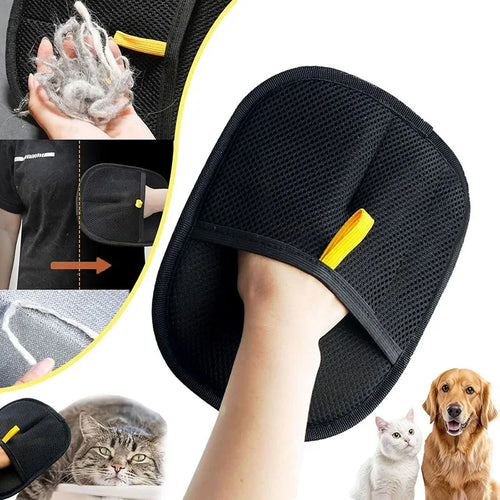 Gants de toilettage anti-poils pour chien et chat