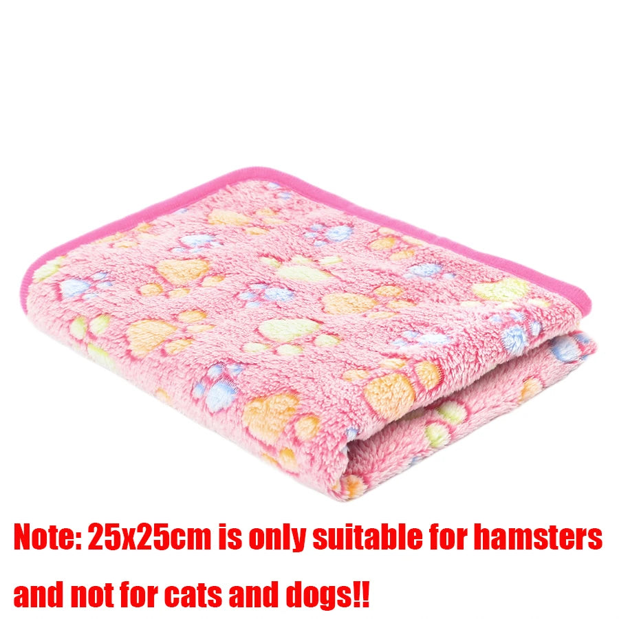 Couverture Douce en Flanelle pour Chien - Motif Pattes, Chaude et Confortable
