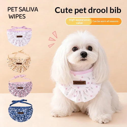 Bandana ajustable en coton pour chien